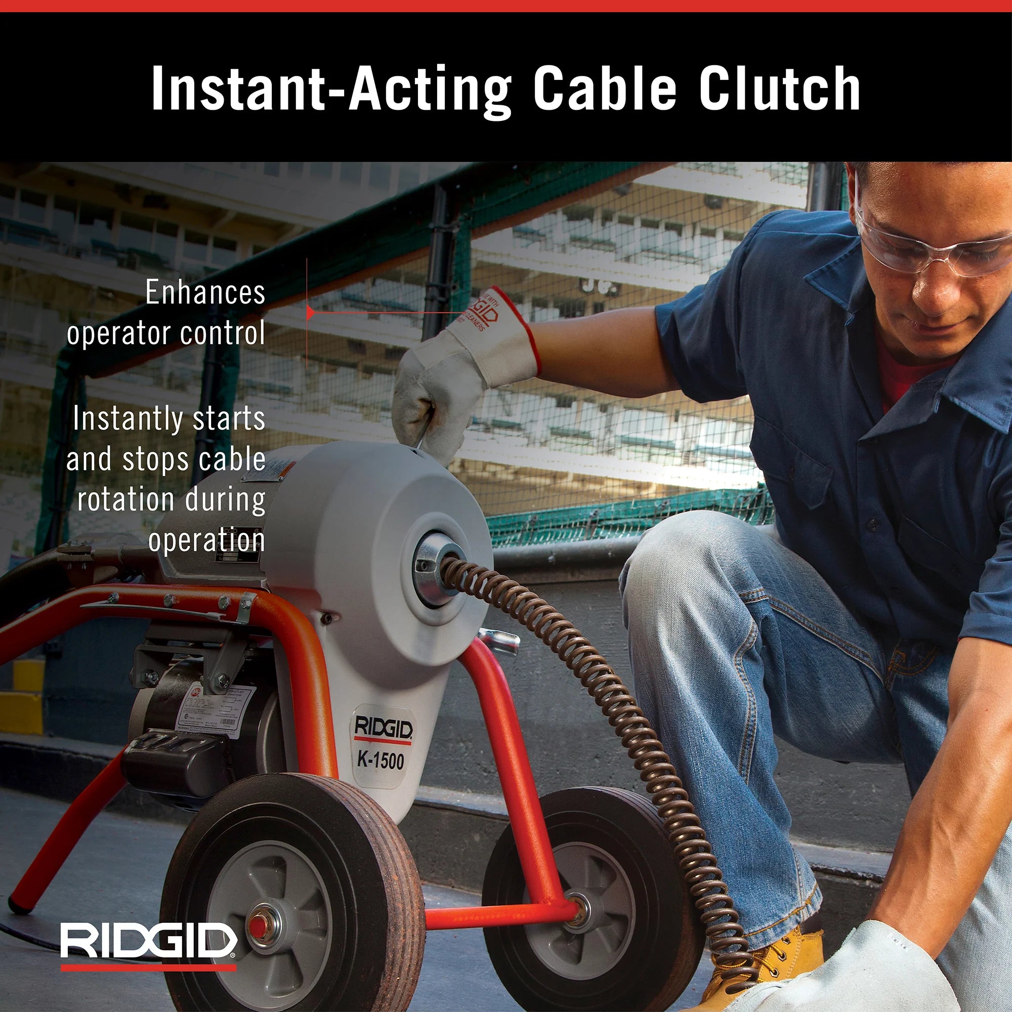 RIDGID 23692 - Destapadora de Drenaje K1500A 120V 60Hz - Vista 8