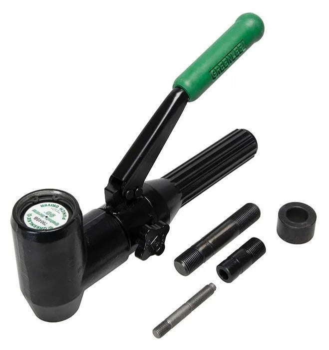 Greenlee 7904ESB - Llave hidráulica de 90 grados con juego de punzones PG