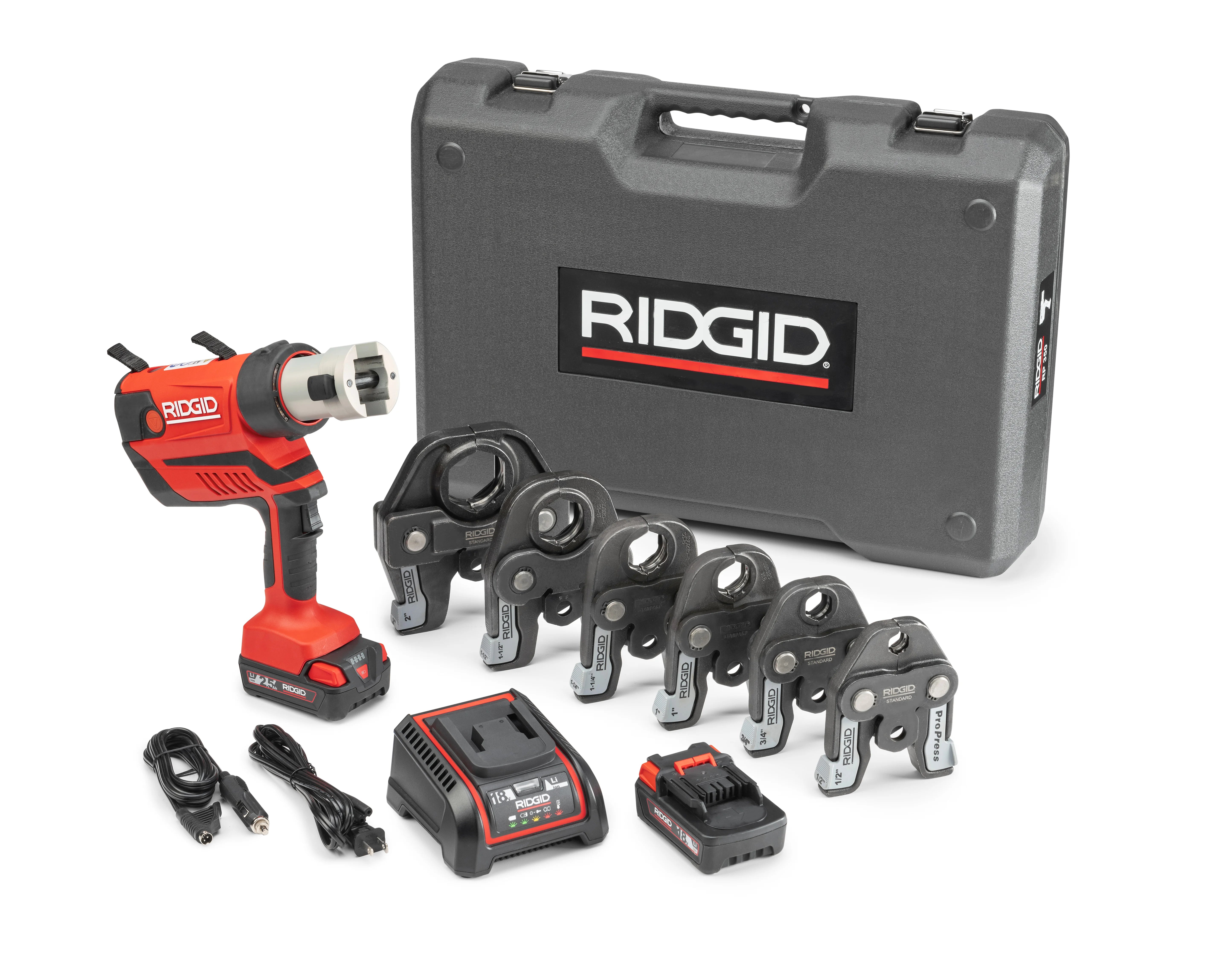 RIDGID 67053 - Kit De Batería RP 350 C/ Mordazas ProPress 1/2-2 Pulg.