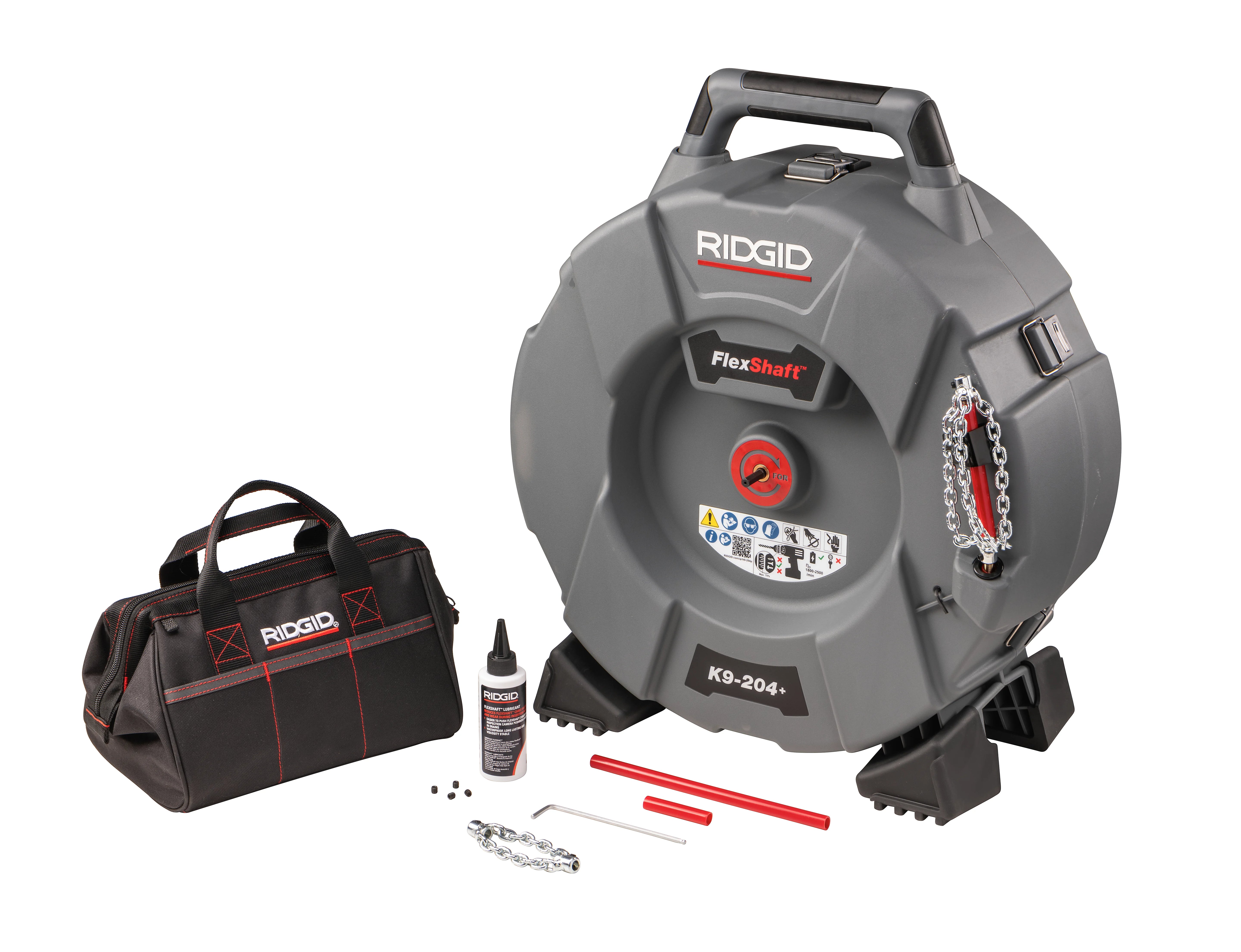 RIDGID 76198 - FlexShaft K9-204+ para tubos de 2 A 4 pulg.