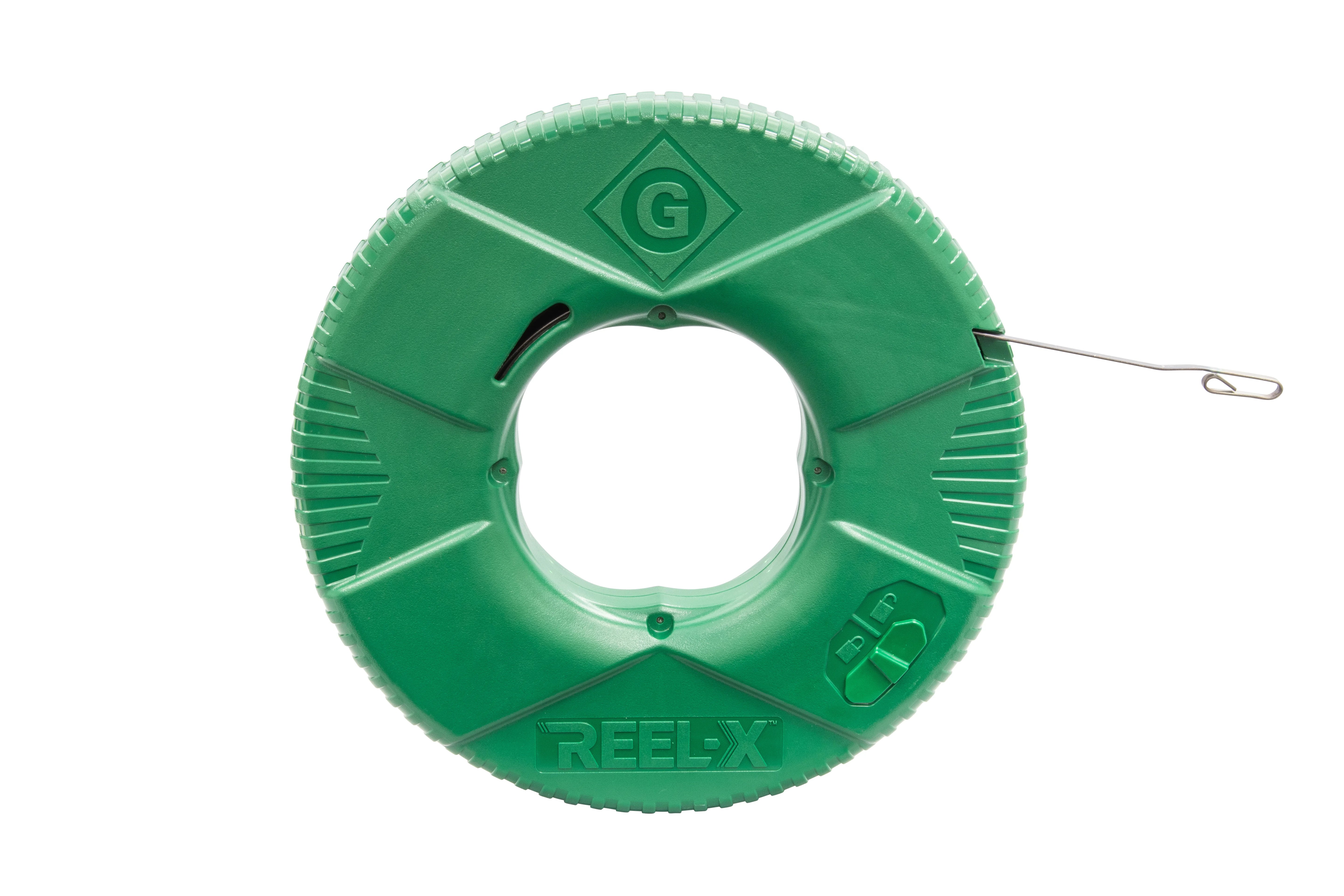 Cinta pasacable de acero de 1/4 pulg. Carrete-X™ Greenlee de 100 pies Greenlee - Pasacables y Traccionadores