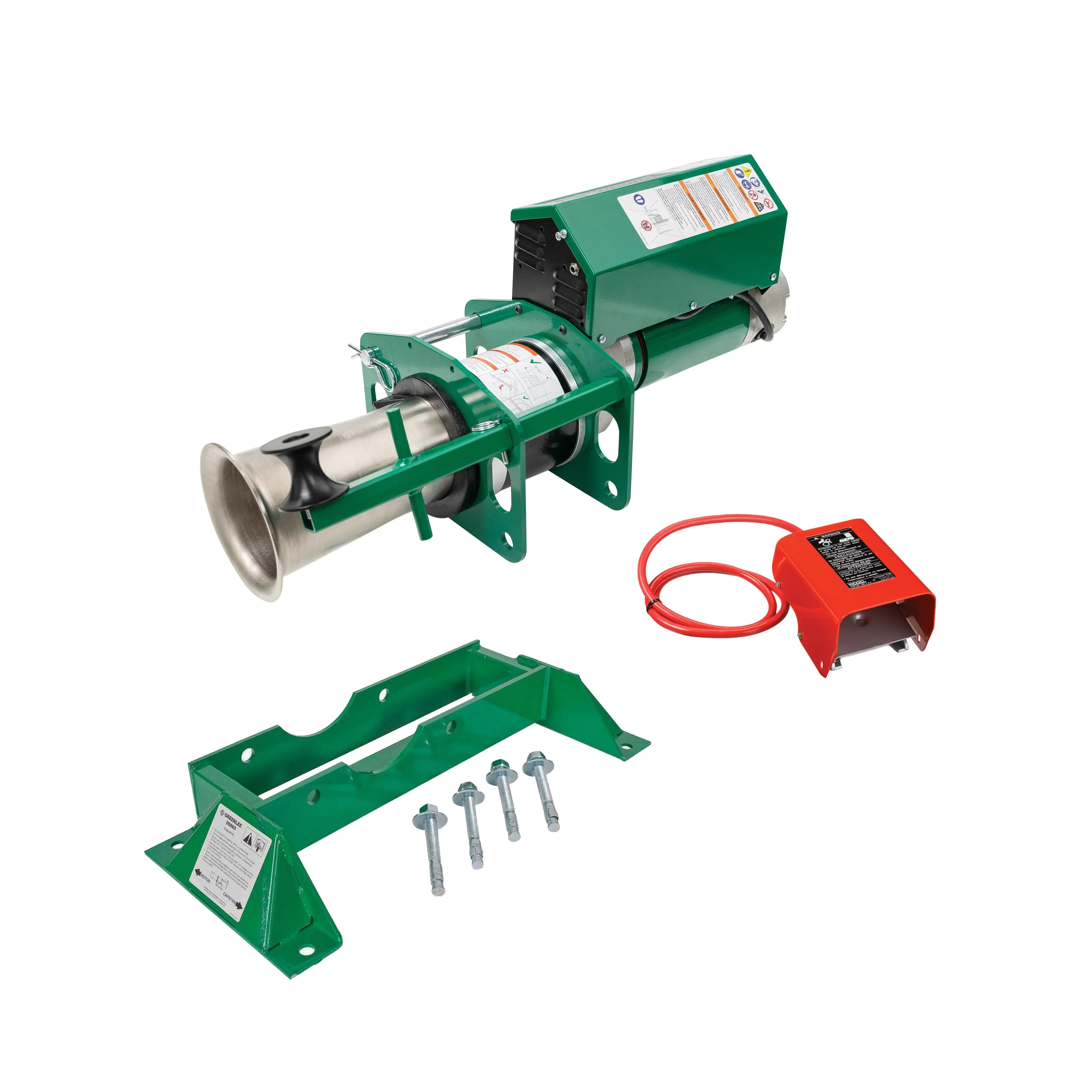 Traccionador GX10 10k Tugger™ con montaje de piso Greenlee - Pasacables y Traccionadores