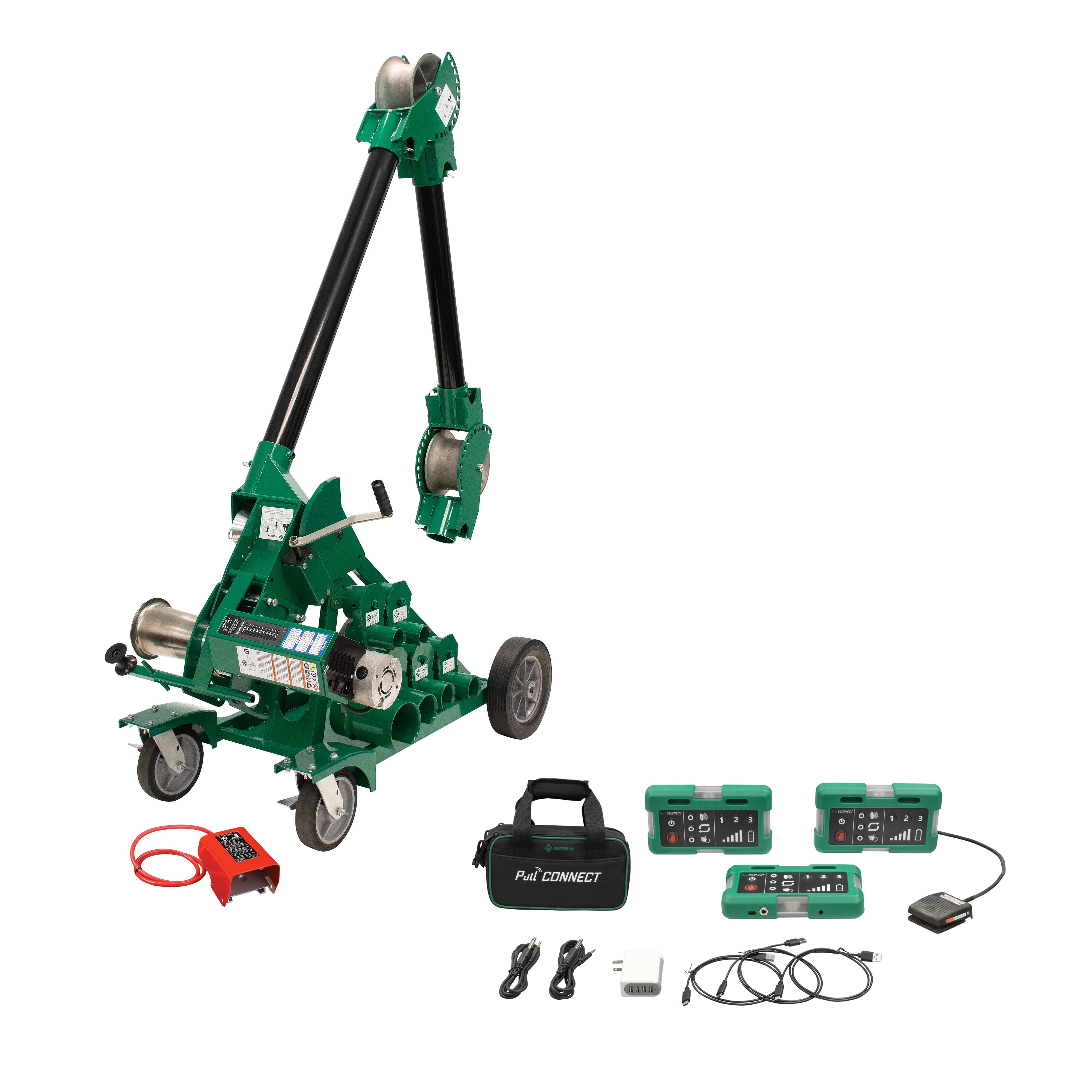 Traccionador GX10 10k Tugger™ con VersiBoom™ y Pull Connect Greenlee - Pasacables y Traccionadores