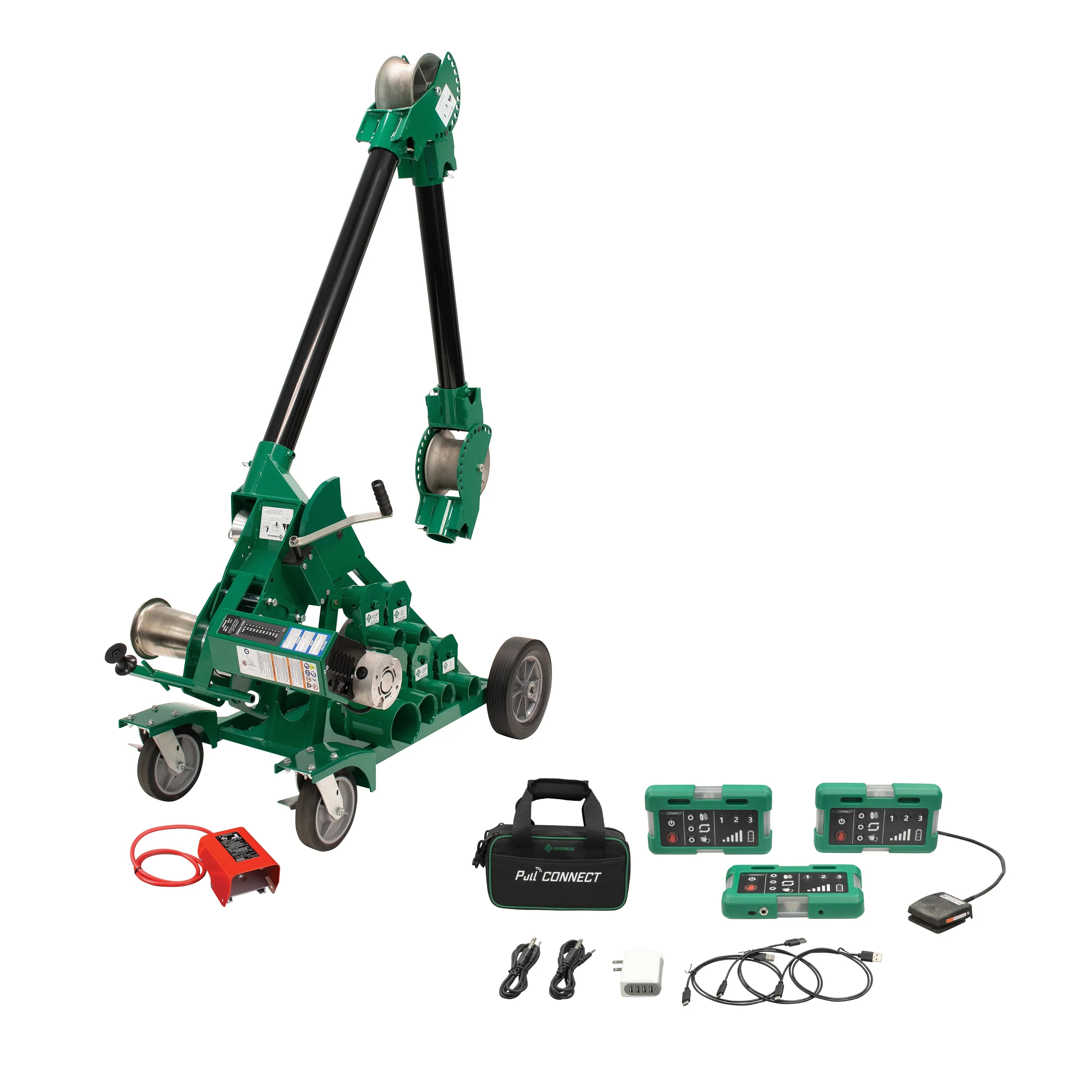 Traccionador GX10 10k Tugger™ con VersiBoom™ y Pull Connect Greenlee - Pasacables y Traccionadores