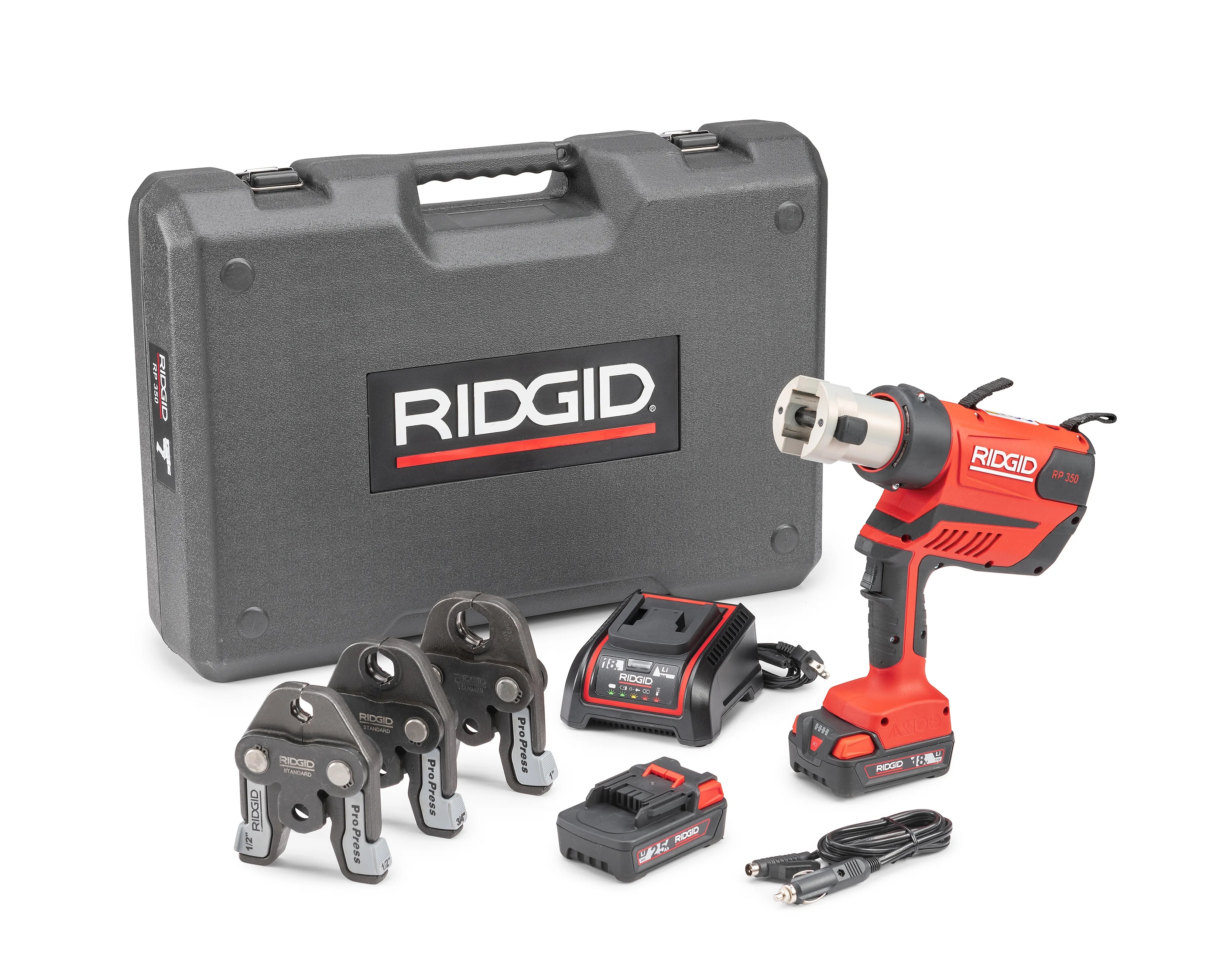 RIDGID 67058 - Kit De Batería RP 350 C/ Mordazas ProPress 1/2-1 Pulg.