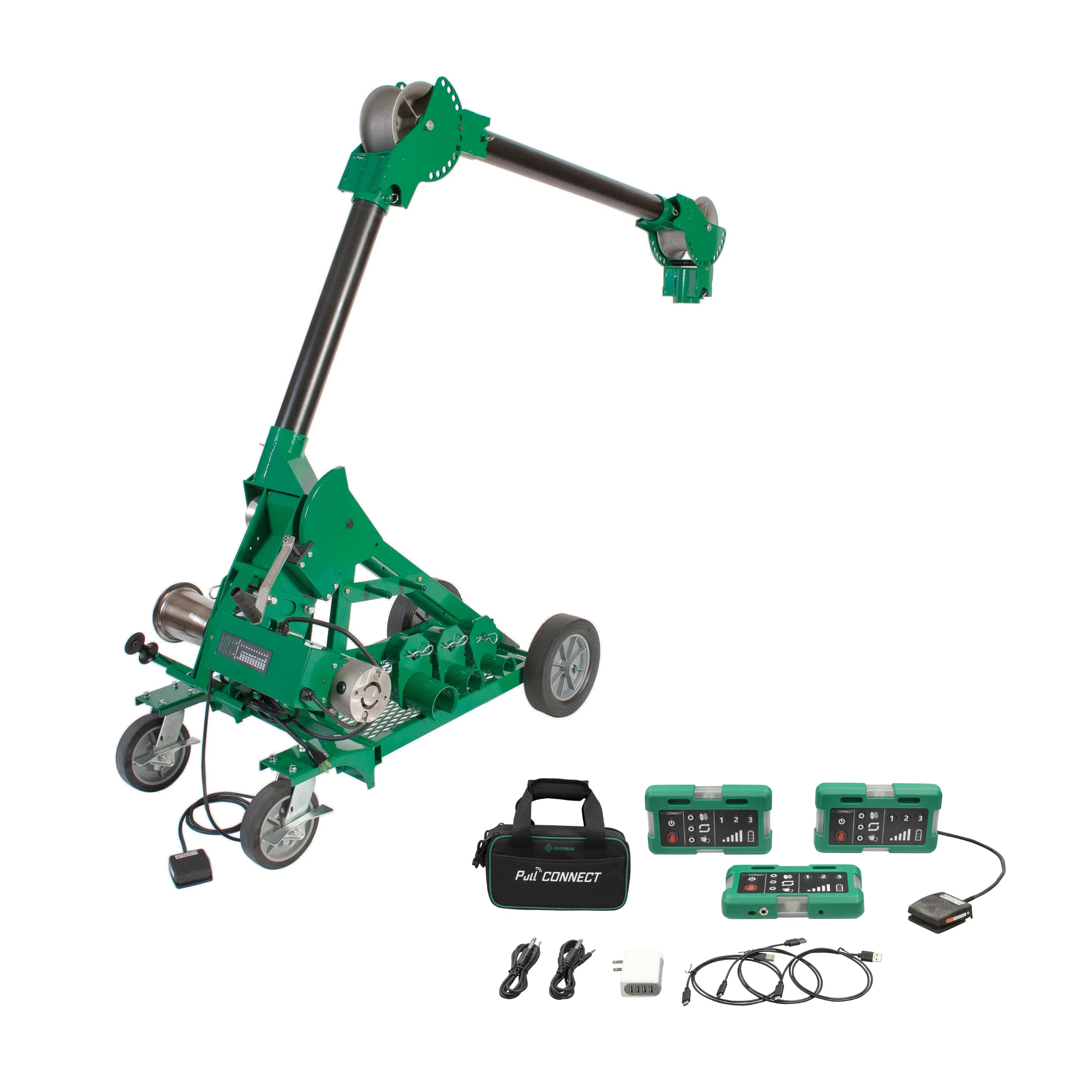 Paquete de traccionador UT10 de 10.000 libras con kit Pull Connect Greenlee - Pasacables y Traccionadores