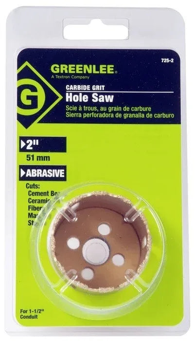 Sierra perforadora de granalla de carburo de 2 pulg. Greenlee - Sacabocados
