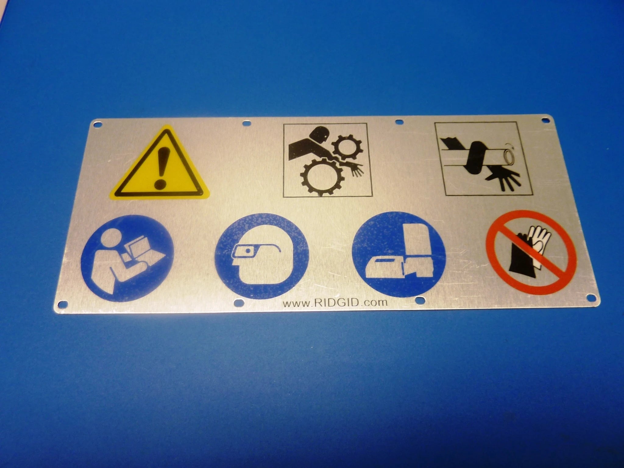 RIDGID 27317 - Placa Advertencia EUROPE