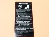 RIDGID 32432 - Calcomanía Advertencia NO NAME