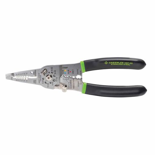 Pelacables de cortadora y engarzadora de acero inoxidable de 7.5 pulg. Greenlee - Herramientas Manuales
