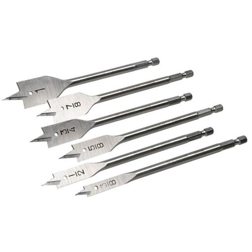 Juego de brocas de pala de 6 piezas, 3/8 pulg. - 1 pulg. Greenlee - Sacabocados