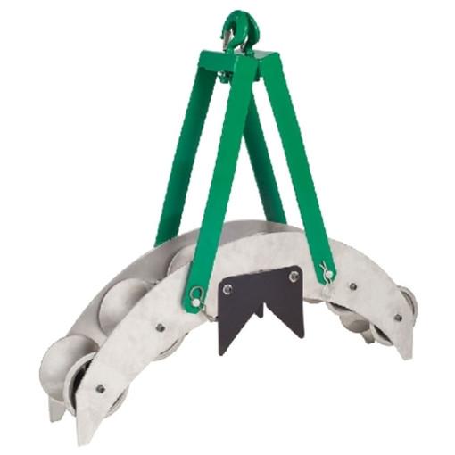 Polea de transportador de 24 pulg. con 6 ruedas de polea Greenlee - Pasacables y Traccionadores