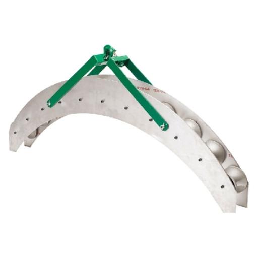 Polea de transportador de 48 pulg. con 10 ruedas de polea Greenlee - Pasacables y Traccionadores