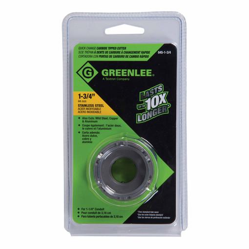 Cortador de punta de carburo para orificios de 1-3/4 pulg. de cambio rápido Greenlee - Sacabocados