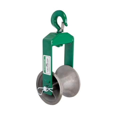 Polea con gancho de 6 pulg. Greenlee - Pasacables y Traccionadores