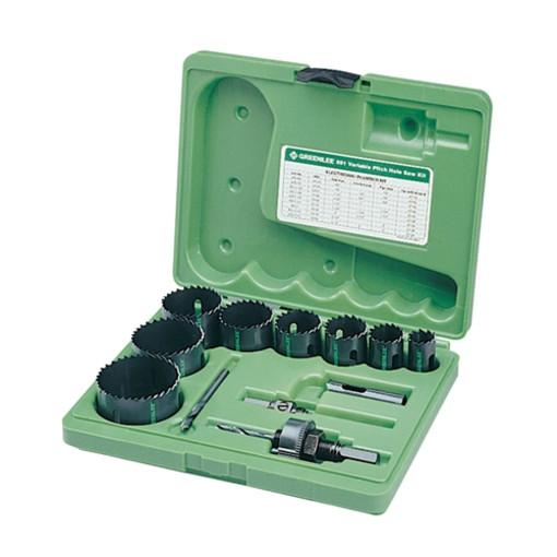 Kit de sierra de perforación para electricistas/plomeros Greenlee - Sacabocados