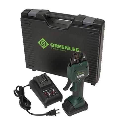 Kit de herramienta de engarzado con mandíbula de 13,8 milímetros y cargador de 110 Voltios con e... Greenlee - Almacenamiento