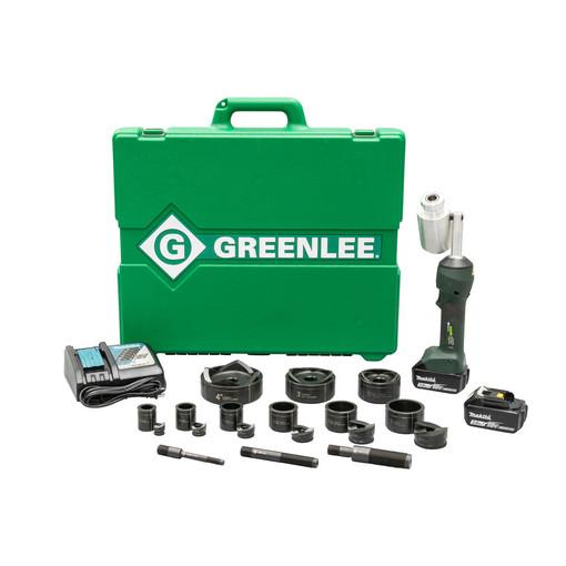Kit de sacabocados hidráulicos a batería de 11 ton Intelli-Punch™ con Slug-Buster® 1/2 pulg - 3 pul... Greenlee - Sacabocados