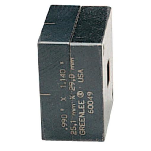 Troquel rectangular.990 x 1.14 (25.1 x 29.0 mm)