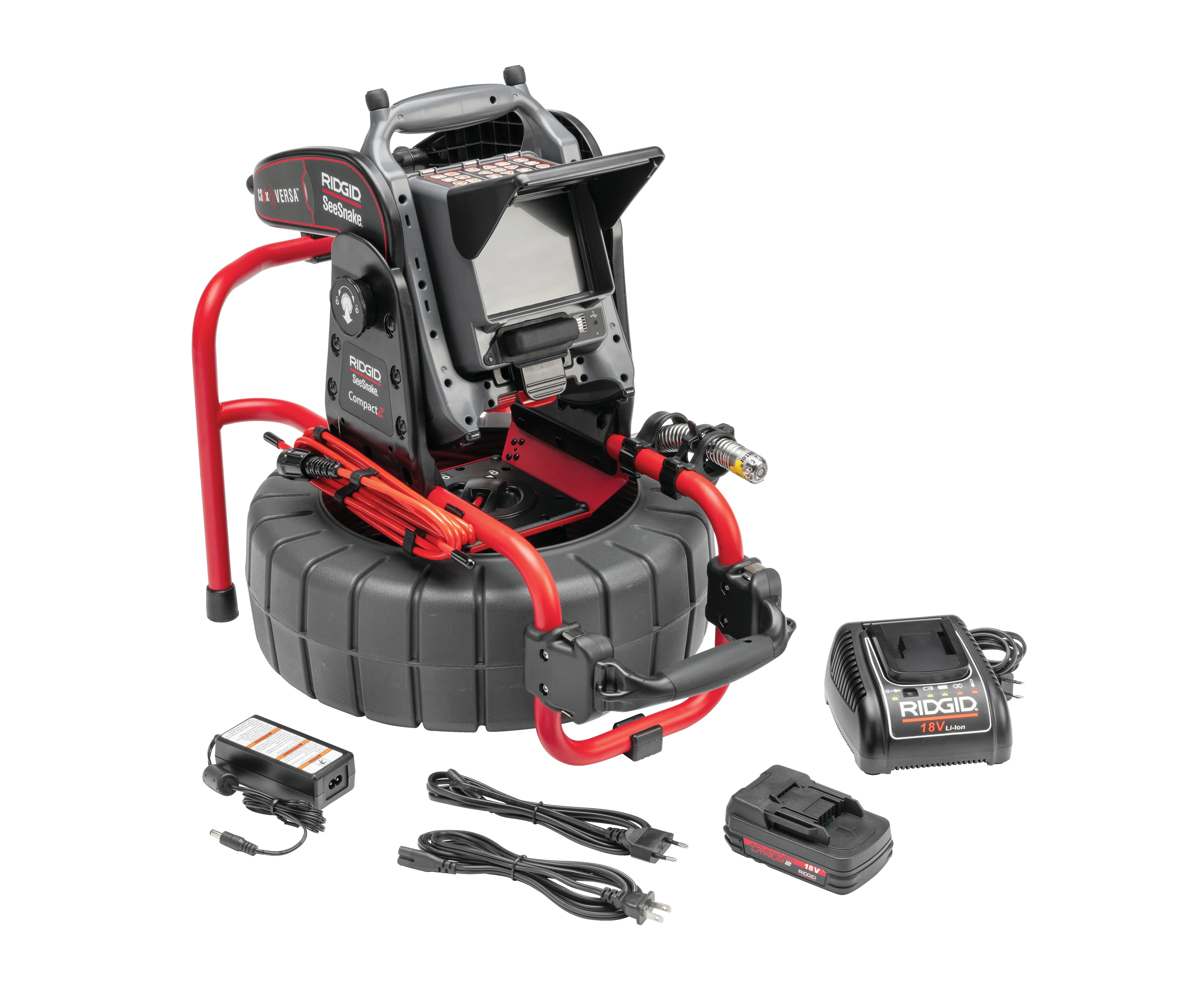 RIDGID 65103 - Sistema SeeSnake® Compact2 con Monitor CS6x VERSA de bateríA y cargador - Vista 3