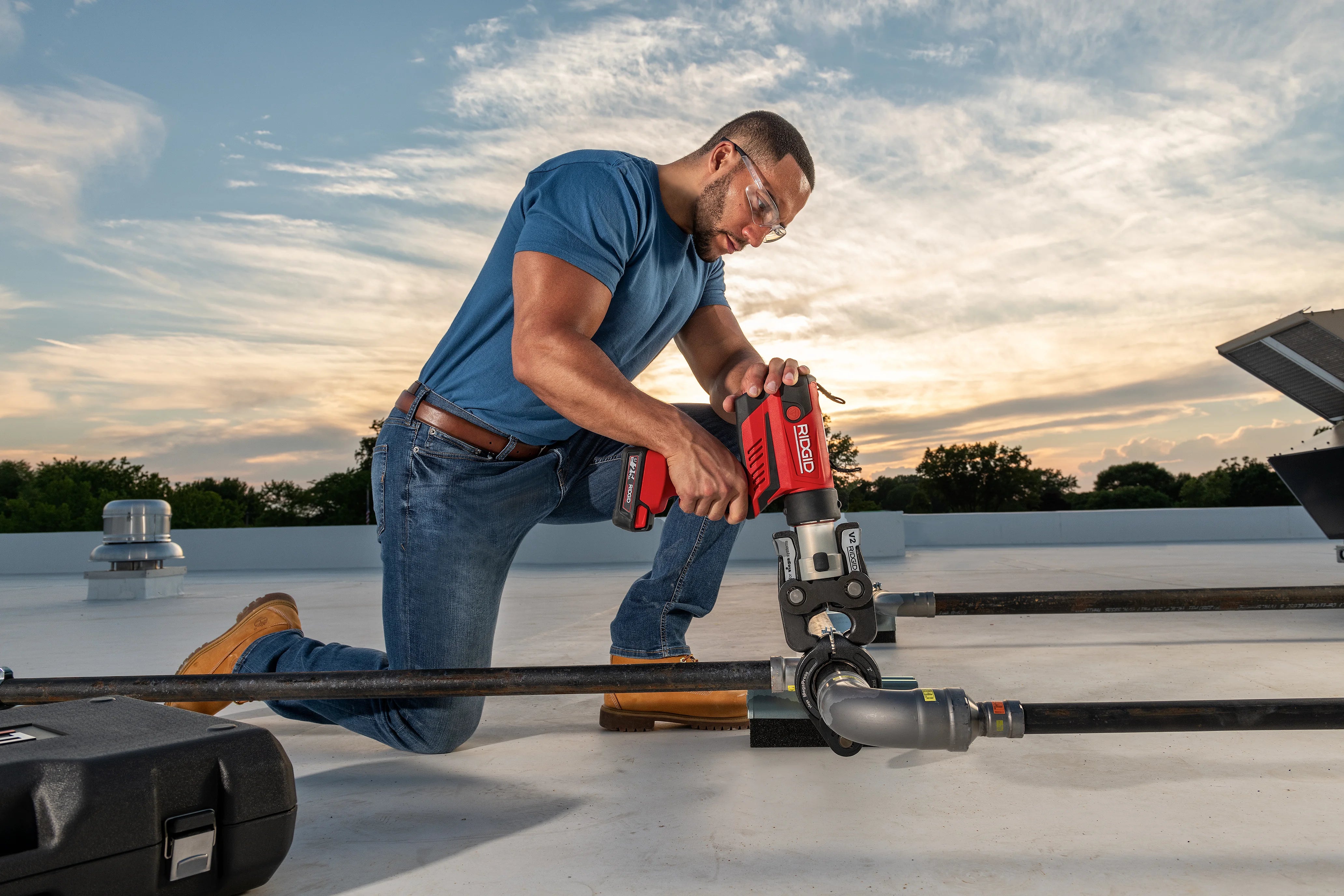 RIDGID 67063 - Kit De Batería RP 350-XL (sin Mordazas)