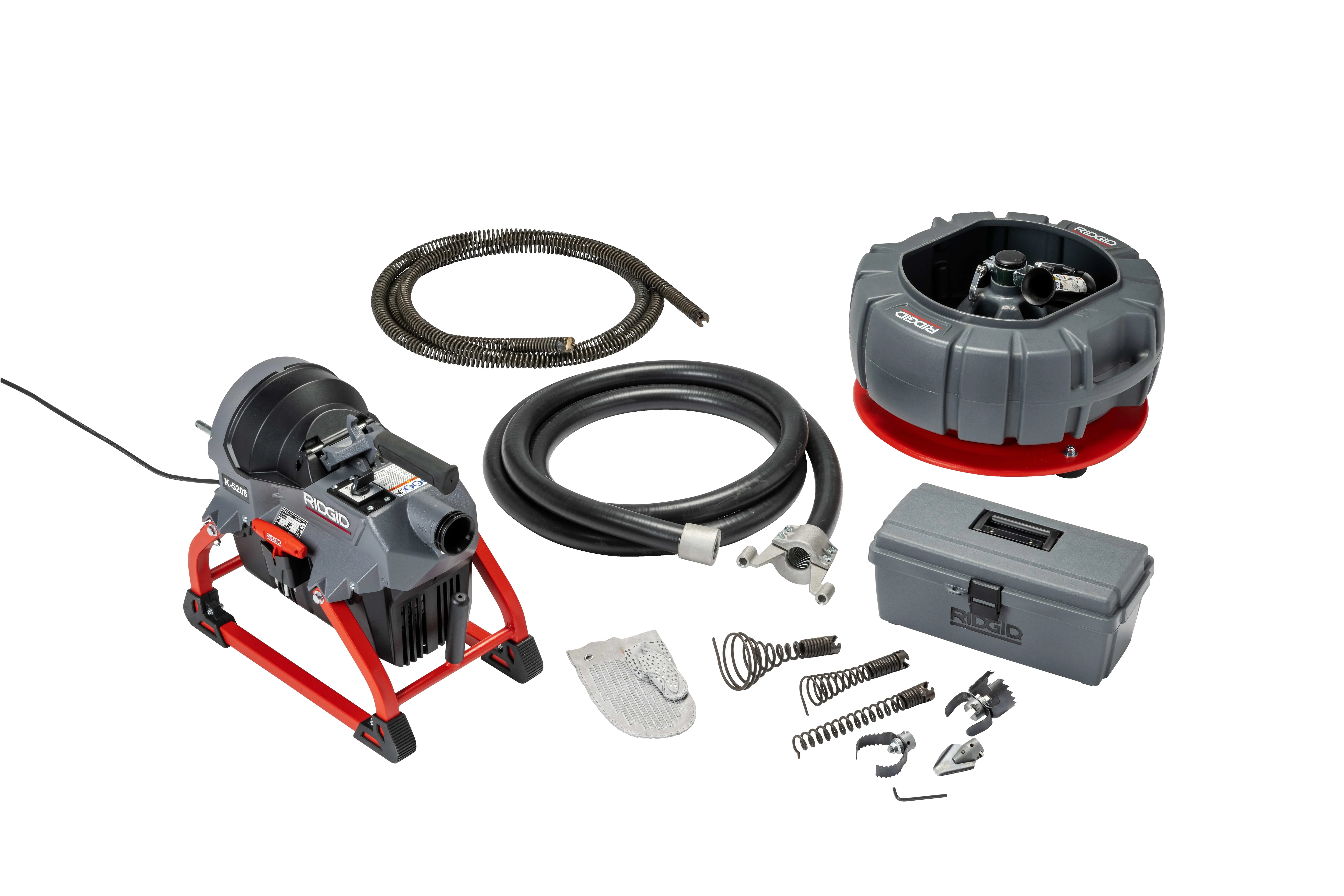 RIDGID 61693 - Máquina K-5208 115 V 60 Hz con manguera 4 cables y caja de herramientas - Vista 2