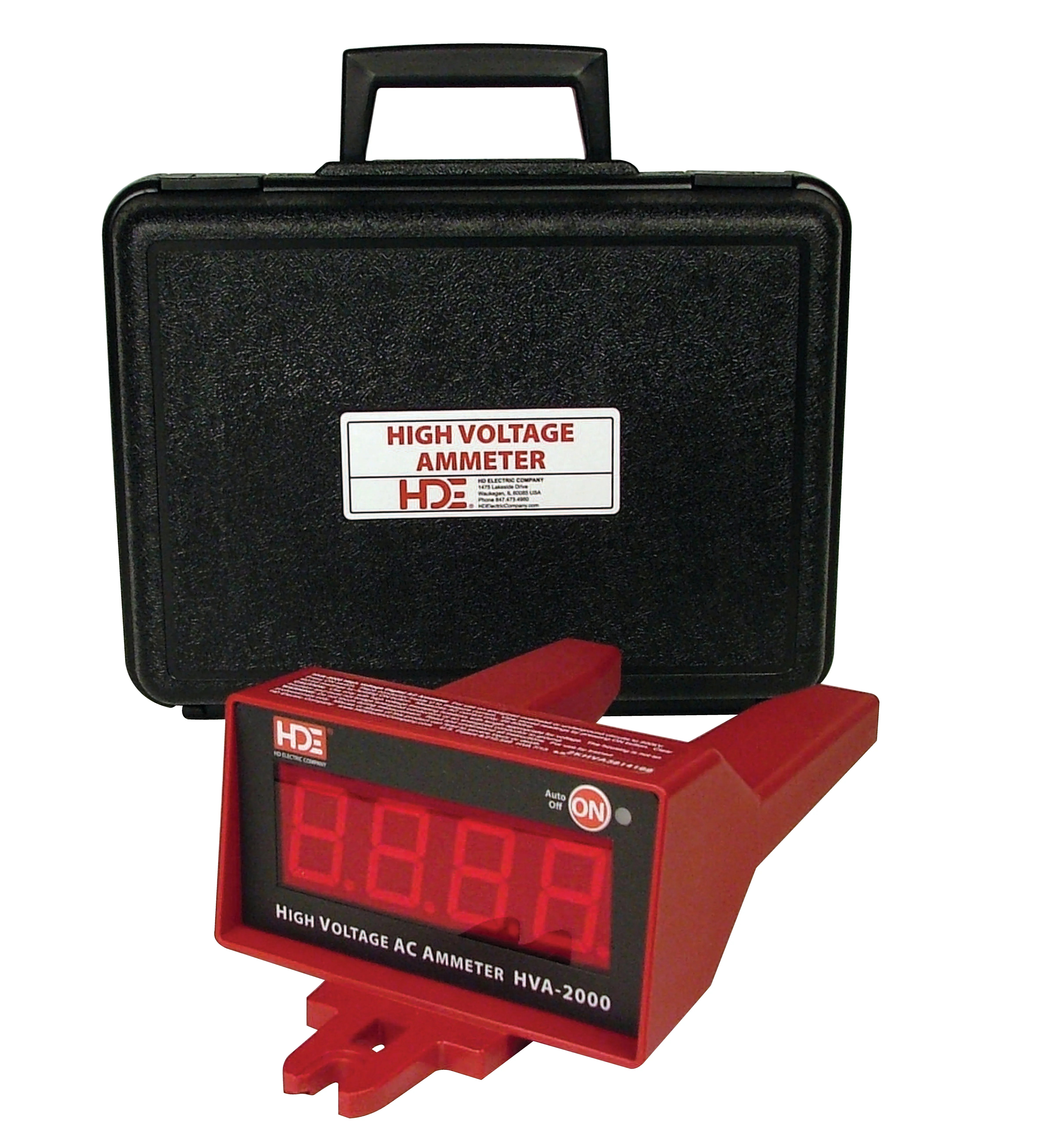 Amperímetro digital 2000A, base 3 Greenlee - Prueba y Medición