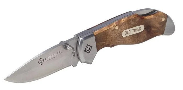 Navaja Plegable, 2-1/4 In, acero Inoxidable, punta caída