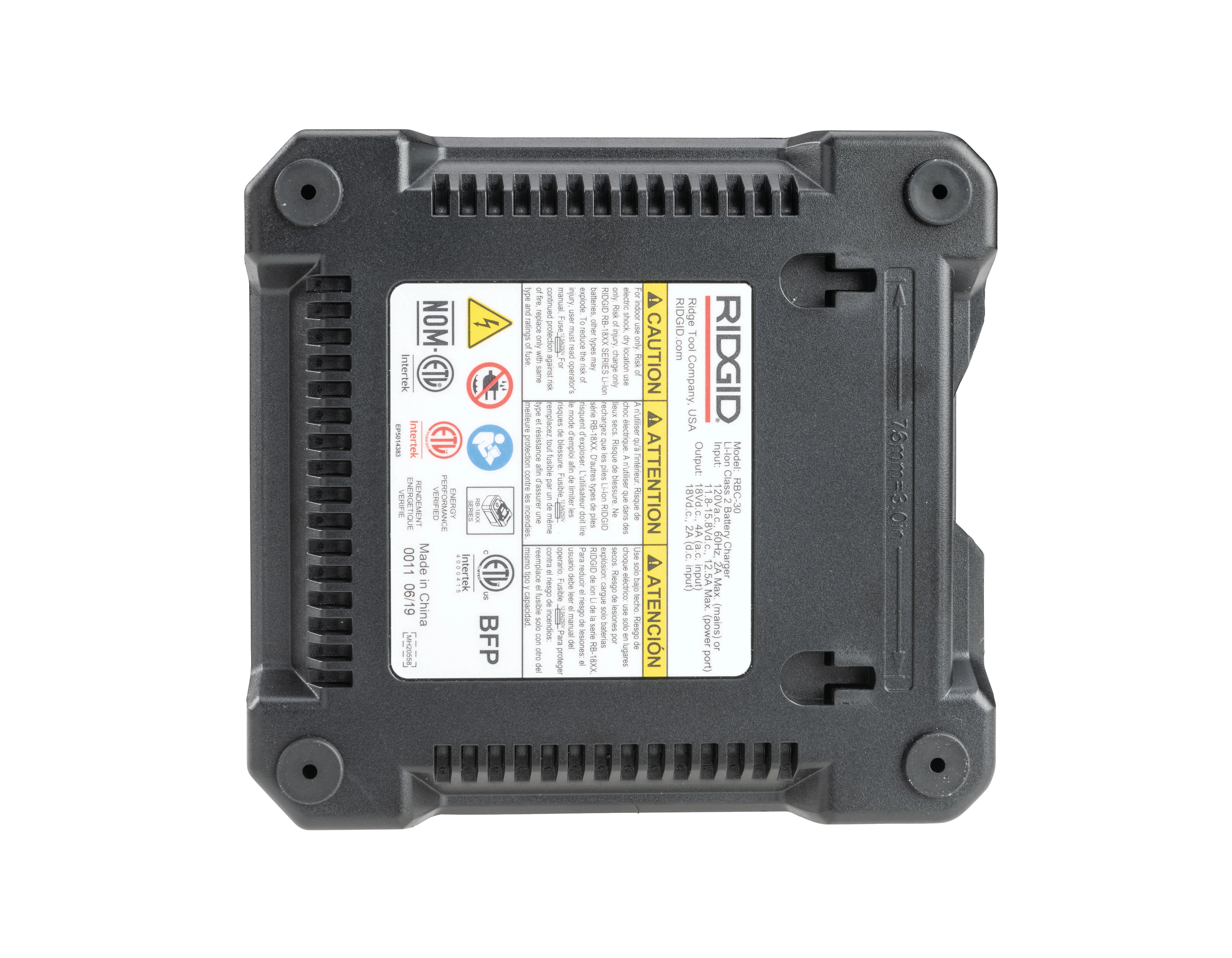 RIDGID 64383 - Cargador de baterías de litio de 18 V - Vista 5