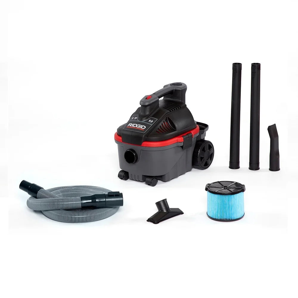 RIDGID 63678 - Aspiradora Portátil para sólidos y líquidos de 4 galones