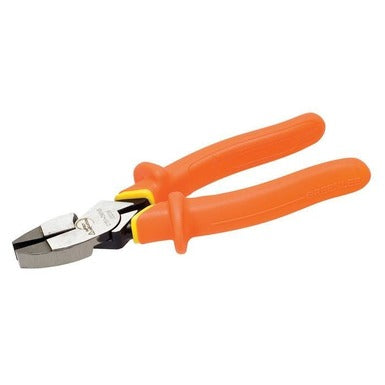 Alicate de corte lateral de alta palanca con mango moldeado de 9 pulg. Greenlee - Herramientas Manuales