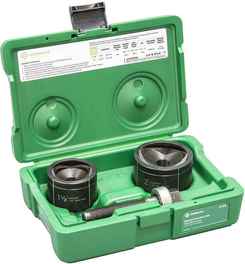 Greenlee 2X2 Kit Punzón Knockout