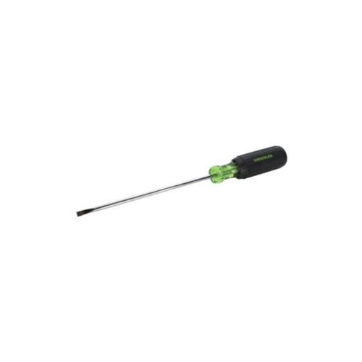 Destornillador de punta plana con vástago redondo de 3/16 pulg. x 8 pulg. Greenlee - Herramientas Manuales