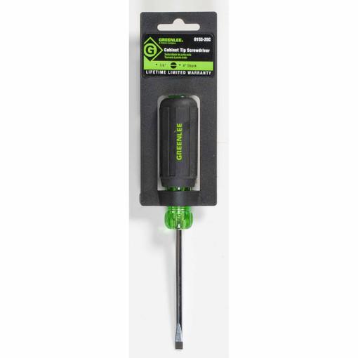 Greenlee 1/4" x 4" Destornillador de Punta Plana