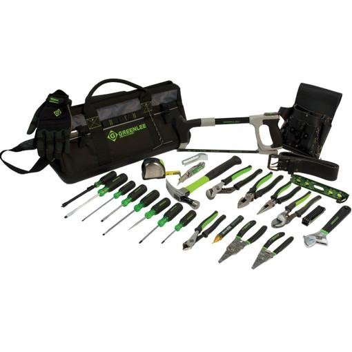 Bolso de herramientas con varios bolsillos de 20 pulg. para trabajo pesado Greenlee - Almacenamiento