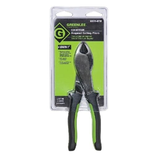 Alicate de corte diagonal de alta palanca de 7 pulg. con mango moldeado Greenlee - Herramientas Manuales