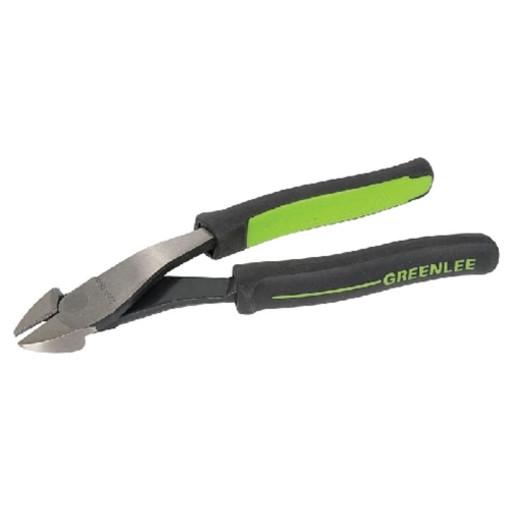 Alicate de corte diagonal de alta palanca con cabeza angular de 8 pulg. y mango moldeado Greenlee - Herramientas Manuales