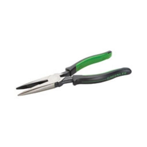 Alicate de punta larga y corte lateral de 8 pulg. con mango moldeado Greenlee - Herramientas Manuales