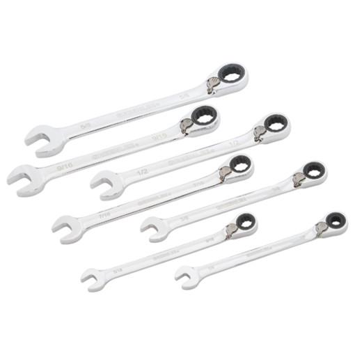 Juego de llaves de trinquete de 7 piezas Greenlee - Herramientas Manuales