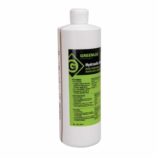 Aceite hidráulico, 1 cuarto Greenlee - Curvado