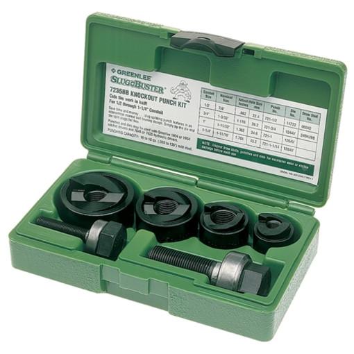 Juego de sacabocados manuales Slug-Buster de 1/2 pulg. a 1-1/4 pulg. Greenlee - Sacabocados