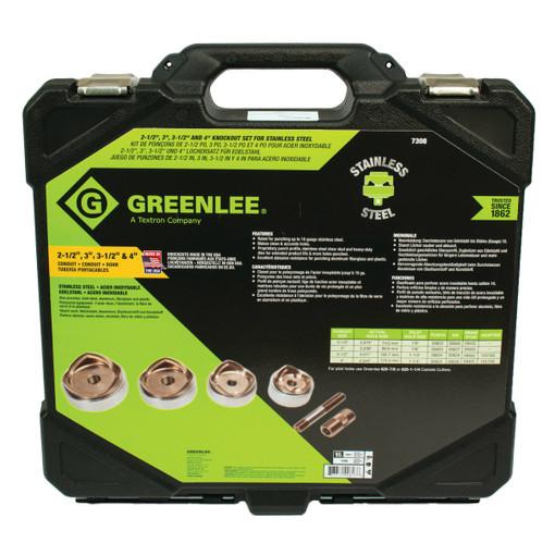 Kit de sacabocados de acero inoxidable (2-1/2 a 4 pulgadas para conducto)