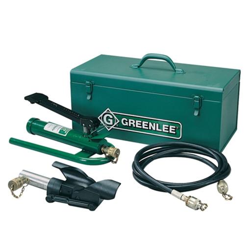 Curvadora de cables hidráulica con bomba de Pedal 1725 de unidad de manguera de alta pres... Greenlee - Terminación de Cables