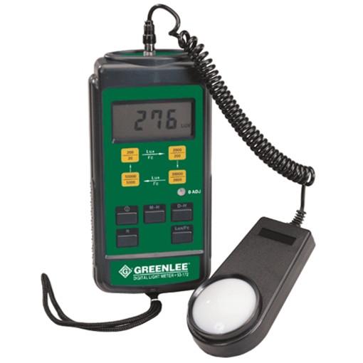 Medidor de iluminación digital Greenlee - Prueba y Medición