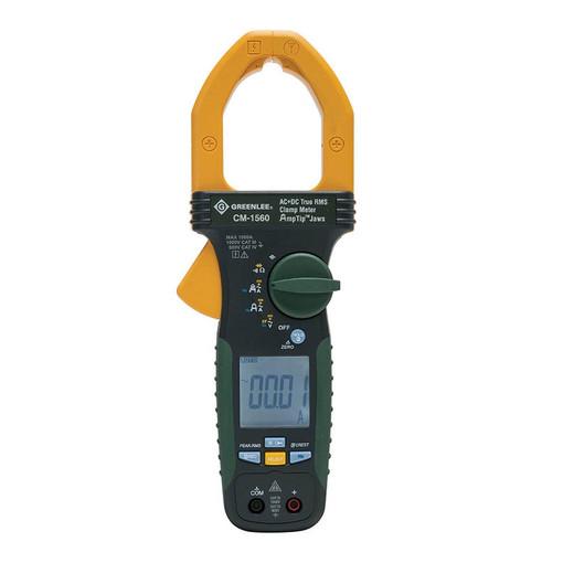 Pinza amperimétrica CA/CC, RMS verdadero, 1000 Voltios, 1000 Amperes Greenlee - Prueba y Medición
