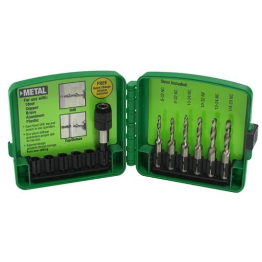 Juego de 6 brocas para taladro de 6-32 a 1/4-20 Greenlee - Sacabocados