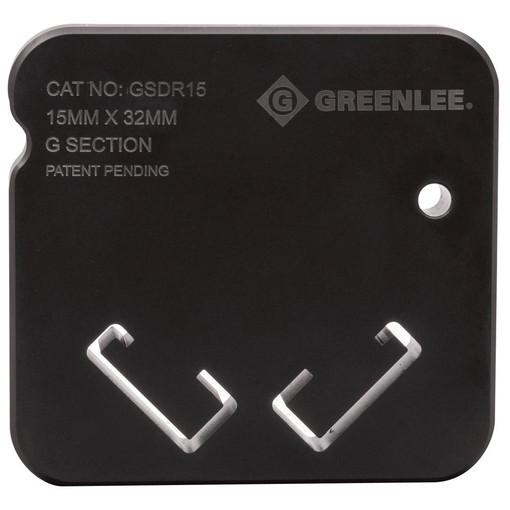 Riel din tipo G de 15 mm X 32 mm Greenlee - Herramientas Manuales