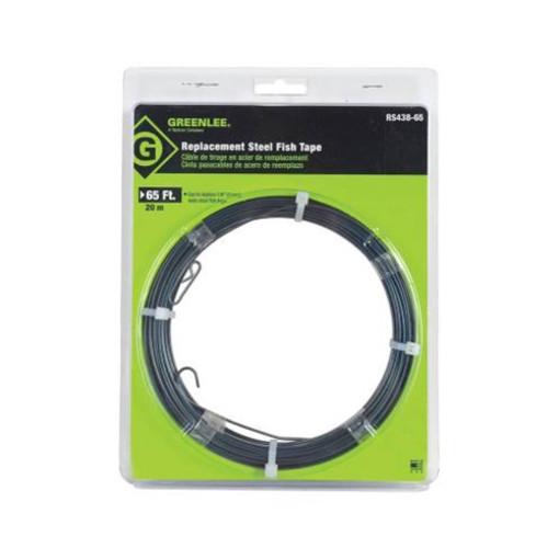 Greenlee 1/8" x 65' Reemplazo Cinta PasaCables Acero