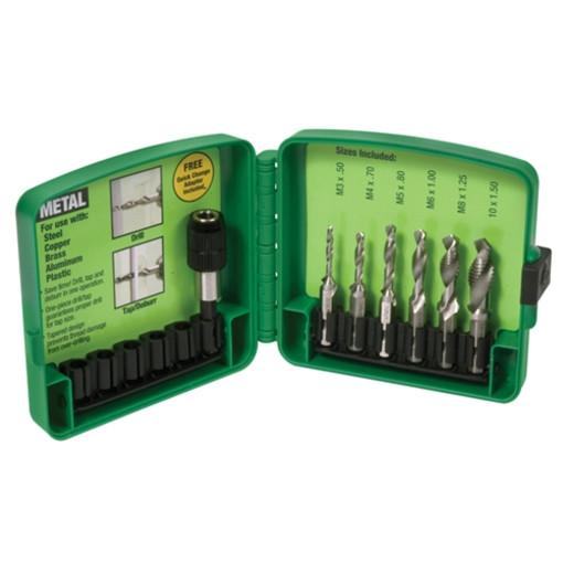 Juego de broca macho M3-M10, 6 piezas de métricas Greenlee - Sacabocados