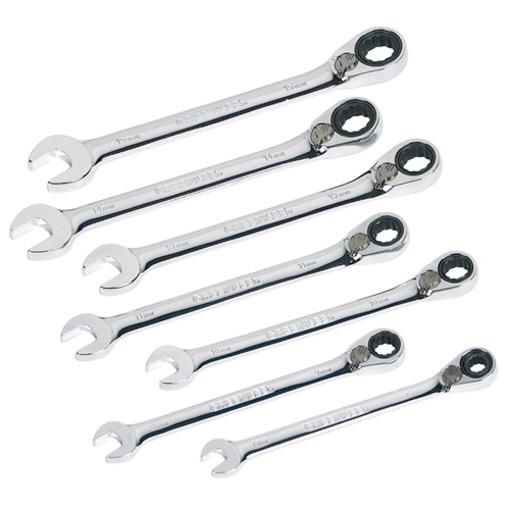 Juego de llaves de trinquete métricas de 7 piezas Greenlee - Herramientas Manuales